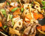 牛肉と蓮根の混ぜご飯作り方4写真
