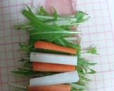 長いもと水菜とにんじんの巻き②とんかつ☆作り方2写真