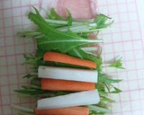 長いもと水菜とにんじんの巻き②とんかつ☆作り方2写真
