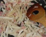 大根と柚子胡椒のミルクパスタ作り方2写真