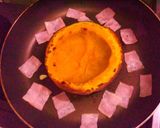 豪快！半分かぼちゃ蒸し焼き♪作り方1写真