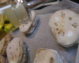 オーブンで焼く、レンコンの鶏つくねはさみ作り方5写真