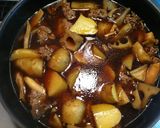 使い回しレシピ】母の味☆肉じゃがきのこ作り方3写真