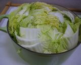 白菜とベーコンと卵の鍋作り方1写真