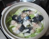 塩さば白菜鍋作り方2写真