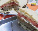 巨大ハンバーガー作り方9写真