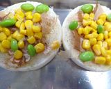 枝豆＆コーンのワサビ風味和風トースト作り方3写真