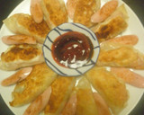 魚肉ソーセージの餃子の皮包み焼き！作り方9写真