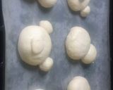 ふわふわ雪だるまパン作り方10写真