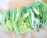 簡単手軽【青リーキとにんにくのバター蒸し作り方1写真