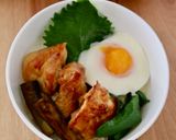 簡単♪なすと鶏肉の照り焼き丼♪作り方4写真