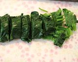 クリスマス♪ほうれん草ホットケーキツリー作り方1写真