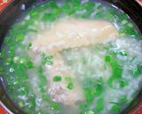ニラ鶏粥作り方4写真