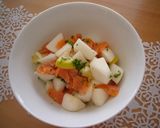 彩り鮮やか☆かぶとサーモンのレモンマリネ作り方4写真