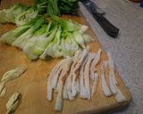 ☆☆青梗菜の茎の切り方作り方3写真
