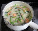 コーンポタージュでクリームパスタ作り方5写真