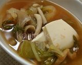 白菜と豆腐のほっこりスープ作り方4写真