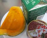 かぼちゃと小豆のミルクいとこ煮作り方1写真