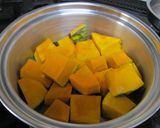 かぼちゃと小豆のミルクいとこ煮作り方2写真