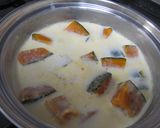 かぼちゃと小豆のミルクいとこ煮作り方3写真
