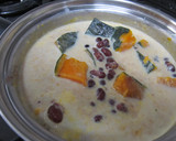 かぼちゃと小豆のミルクいとこ煮作り方4写真