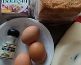 クリームチーズと卵の持って食べれるサンド作り方1写真