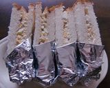 クリームチーズと卵の持って食べれるサンド作り方4写真