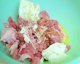 豆腐入り　やわらか　豚こま竜田揚げ作り方1写真