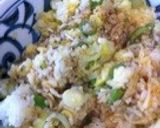簡単パラパラ♡長ネギ＆生姜たまご炒飯〜♫作り方3写真