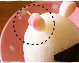 ＊キャラ弁＊　うさぎちゃんおにぎり♡作り方4写真