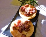 金時豆×胡桃のトースト　チーズ生姜風味作り方3写真