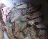 手間いらず！すじ肉とキャベツのすき焼き風作り方1写真