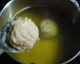 ふわふわ肉団子とサラダ菜のスープ♡作り方2写真