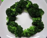 ブロッコリーのクリスマスツリー&リース作り方3写真