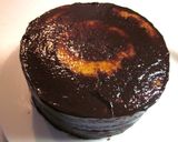 サンセバスチャン　ダミエ柄チョコケーキ作り方18写真