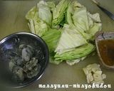 ■中華・海老とキャベツの塩にんにく炒め■作り方1写真
