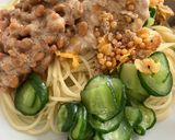 納豆きゅうりシーチキンマヨ禁断のパスタ作り方5写真