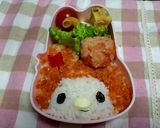 マイメロのキャラ弁（ケチャップライス）作り方6写真