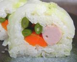 白菜で巻き寿司作り方8写真