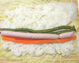 白菜で巻き寿司作り方6写真