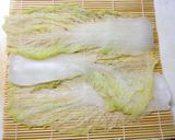 白菜で巻き寿司作り方5写真
