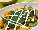 シャキシャキサラダの焼きうどん作り方4写真
