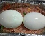 クリスマスにゆで玉子入りのミートローフ作り方5写真