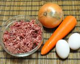 簡単☆デミグラ煮込みハンバーグ作り方1写真
