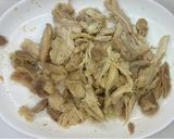 なすと蒸し鶏の冷麦おろし酢醤油でサッパリ作り方3写真