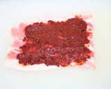 クリスマス色の豚肉唐辛子巻作り方3写真