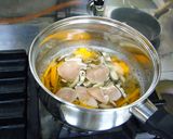 白だしで、おなかに優しい鶏雑炊。作り方3写真