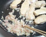 ➏　♬チキンとベーコンのクリーム煮♪　➏作り方6写真