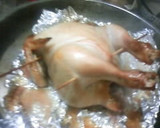 こんがりおいしい・無水鍋の鶏の丸焼き作り方4写真