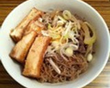 群馬発男のねぎだく吉野家風牛丼温泉卵のせ作り方19写真